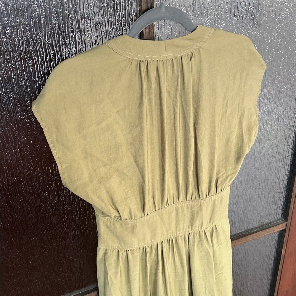 ba&sh Dove midi dress in olive green size small. - Picture 10 of 13